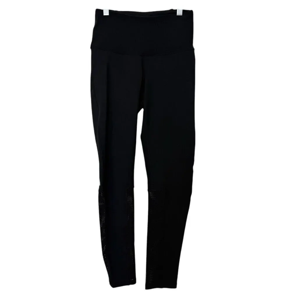 The North Face Mesh‎ Panel Leggings Black High-Rise Size Small Activewear